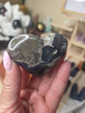 Volcano Agate Heart